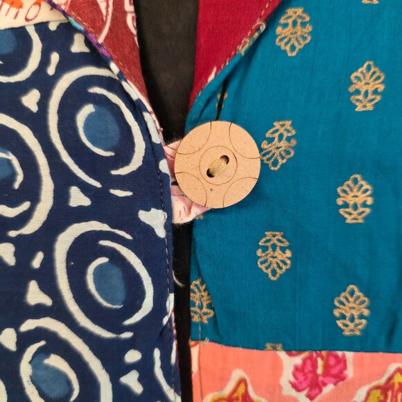 Ashley Taylor Women's Patchwork Jacket Multicolor One Size Fits Large XLarge - Picture 8 of 15